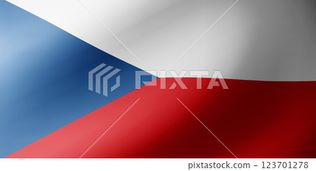Waving flag of Czech Republic. National flag of Czech Republic background Waving flag of Czech Republic. National flag of Czech Republic background 123701278