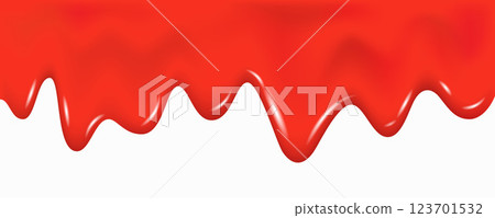 Strawberry, cherry dripping sweet jam background. 123701532