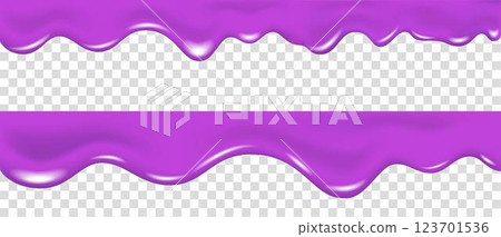 Purple glaze, syrup, cream, sauce or paint drip. Purple glaze, syrup, cream, sauce or paint drip. 123701536