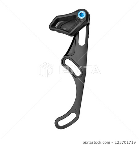Chain guide bicycle part designed for oval bicycle chainrings isolated on white background Chain guide bicycle part designed for oval bicycle chainrings isolated on white background 123701719