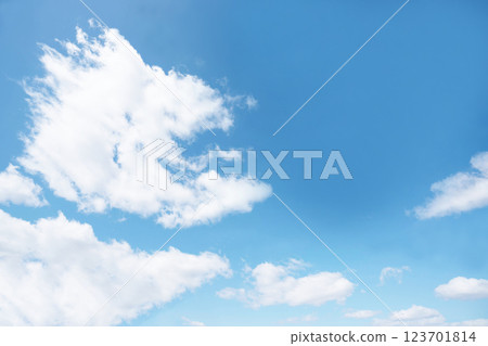 Spring blue sky and clouds 123701814