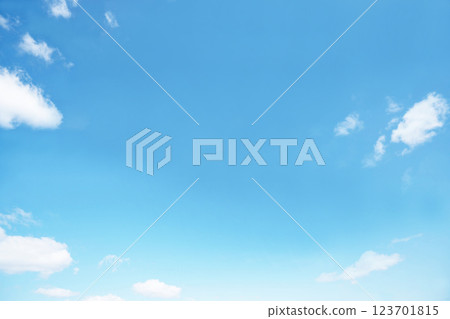 Spring blue sky and clouds 123701815