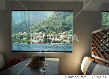 Bay of Kotor also known as the Boka views, popular Balkan coastline Bay of Kotor also known as the Boka views, popular Balkan coastline 123702141