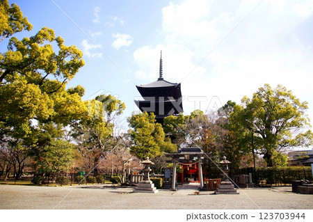 京都府 東寺/屋島神社 屋島神社大廳 京都市南區九條町 2022 年 2 月 京都府 東寺/屋島神社 屋島神社大廳 京都市南區九條町 2022 年 2 月 123703944