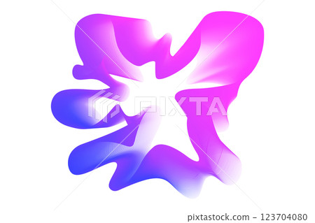 Neon sound abstract waves. Sound lines, radial spectrum. Colorful cover for a musical poster and album. Radial spectrum vector 123704080