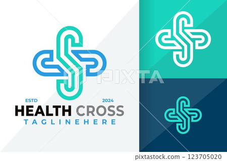 Letter S Health Cross Symbol Logo Icon Vector Design Illustration Letter S Health Cross Symbol Logo Icon Vector Design Illustration 123705020