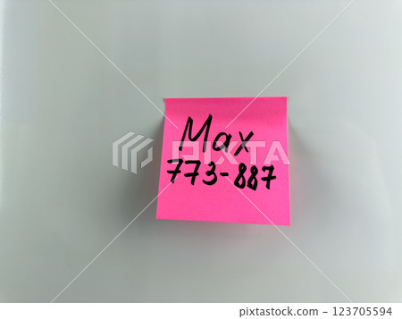 Reminder for people with poor memory 123705594