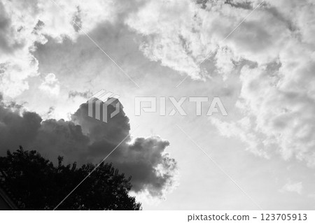 Summer rain clouds in Sao Paulo, Brazil 123705913