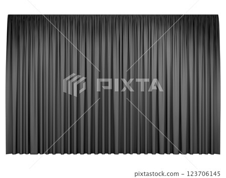 Black stage curtains isolated on white background Black stage curtains isolated on white background 123706145