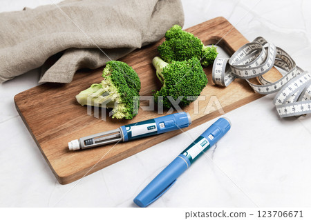 Ozempic Insulin injection pen or insulin cartridge pen for diabetics. Medical equipment for diabetes parients. Ozempic Insulin injection pen or insulin cartridge pen for diabetics. Medical equipment for diabetes parients. 123706671