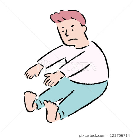 A man stretching 123706714
