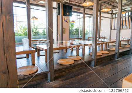 Inside Yaeyama Soba Yumenoya Main Branch Inside Yaeyama Soba Yumenoya Main Branch 123706762