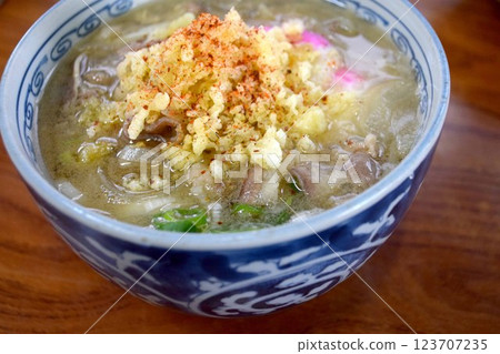 Meat noodles 123707235