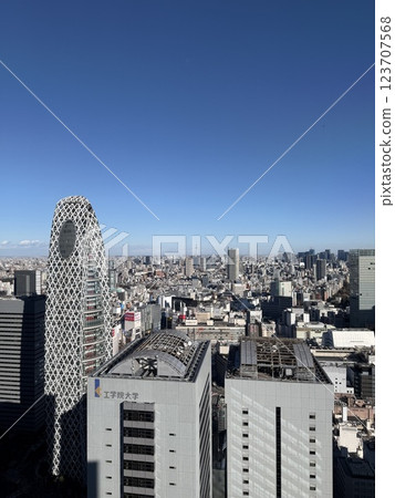 View from Shinjuku towards Skytree 123707568