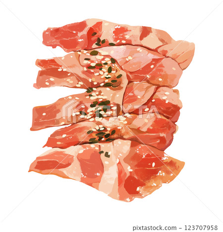 看起來很好吃的烤肉 看起來很好吃的烤肉 123707958