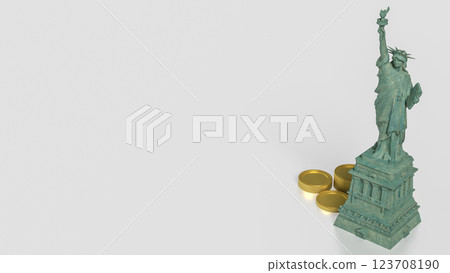 The Statue of Liberty for Business concept 3d Rendering. 123708190