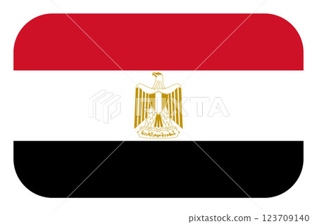 Flag of Egypt. Egyptian national symbol in official colors. Template icon. Abstract vector background Flag of Egypt. Egyptian national symbol in official colors. Template icon. Abstract vector background 123709140