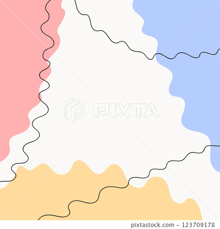 Modern pastel abstract shapes background. Fluid art. Mixture of paint splash liquid. Abstract color background, gradient waves, smooth wallpaper. Vector illustration for banner, postcard, card, cover Modern pastel abstract shapes background. Fluid art. Mixture of paint splash liquid. Abstract color background, gradient waves, smooth wallpaper. Vector illustration for banner, postcard, card, cover 123709178