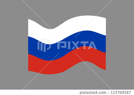 Flag of Russia. Russian national symbol in official colors. Template icon. Abstract vector background Flag of Russia. Russian national symbol in official colors. Template icon. Abstract vector background 123709587