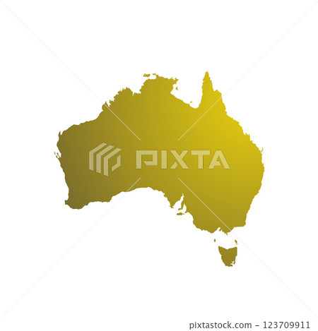 Map of Australian, sign silhouette. World Map Globe. Vector Illustration isolated on transparent background. African continent 123709911