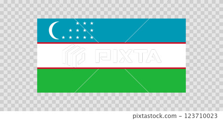 Flag of Uzbekistan. Uzbek national symbol in official colors. Template icon. Abstract vector background Flag of Uzbekistan. Uzbek national symbol in official colors. Template icon. Abstract vector background 123710023