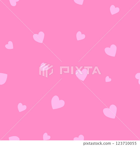 Seamless pattern with hearts. Template holiday vector illustration. Design for card, postcard, poster, print, banner. Cartoon colorful hearts on color background Seamless pattern with hearts. Template holiday vector illustration. Design for card, postcard, poster, print, banner. Cartoon colorful hearts on color background 123710055