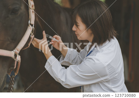 馬 馬兒 射入 123710080