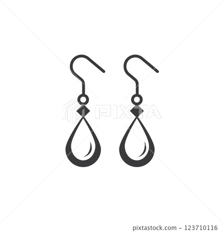 a pair earrings icon 123710116