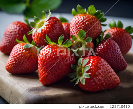 Fresh strawberries 123710410