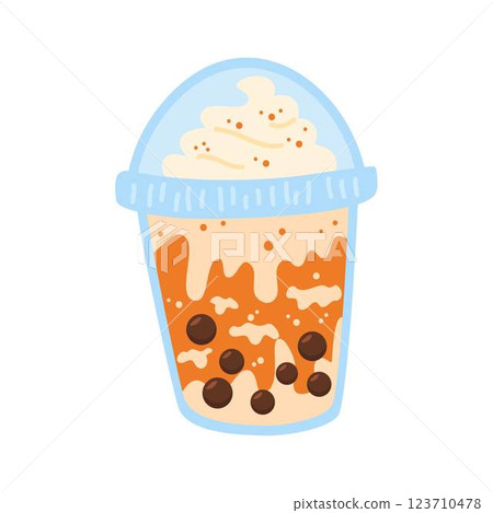 soft boba drinks plastic cup soft boba drinks plastic cup 123710478