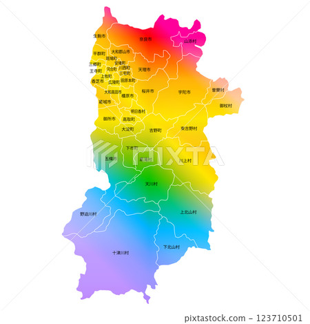 奈良縣市鎮地圖 123710501