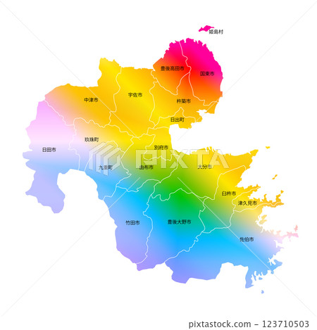 大分縣市鎮地圖 123710503