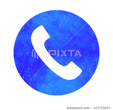 Blue starry sky | Phone icon 123710835