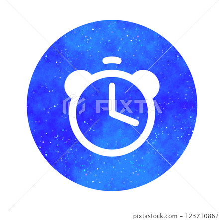 Blue starry sky | Simple alarm clock 123710862
