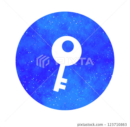 Blue starry sky | Key icon Blue starry sky | Key icon 123710863