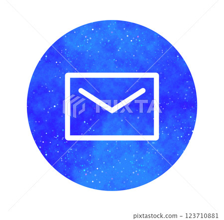 藍色星空 | 電子郵件圖標 藍色星空 | 電子郵件圖標 123710881