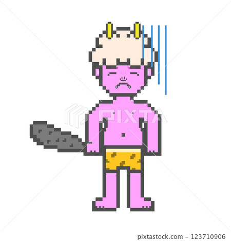 負麵粉紅惡魔(像素藝術) 負麵粉紅惡魔(像素藝術) 123710906