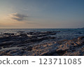 在海上日落 123711085
