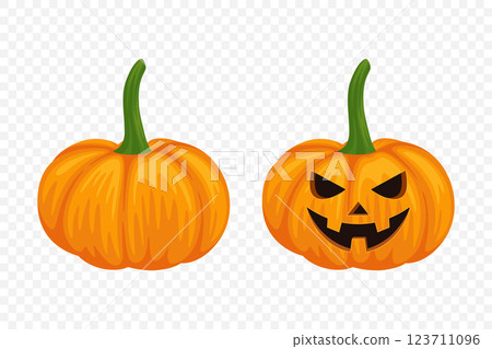 Vector Cartoon Pumpkins Collection with Carved Faces. Flat Colorful Pumpkin Stickers Set. Design Templates for Halloween, Fall, Harvest. Cute and Fun Simple Pumpkin Illustrations Vector Cartoon Pumpkins Collection with Carved Faces. Flat Colorful Pumpkin Stickers Set. Design Templates for Halloween, Fall, Harvest. Cute and Fun Simple Pumpkin Illustrations 123711096