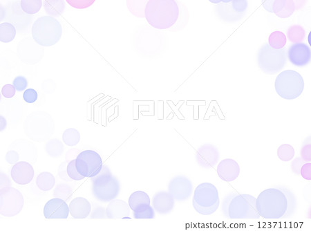 Soap bubbles, bokeh, frame background material, purple 123711107