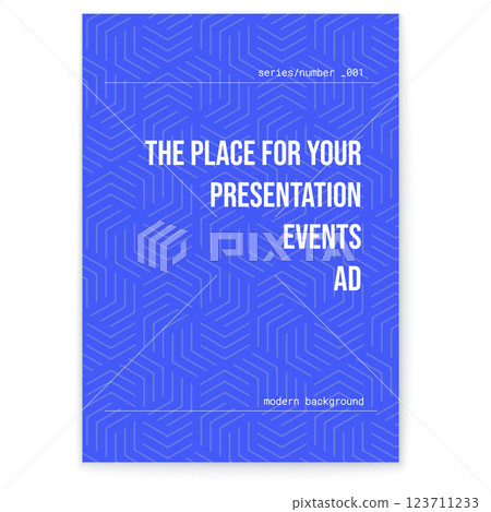 Blue cover with abstract geometric pattern. Conceptual design. Blue cover with abstract geometric pattern. Conceptual design. 123711233