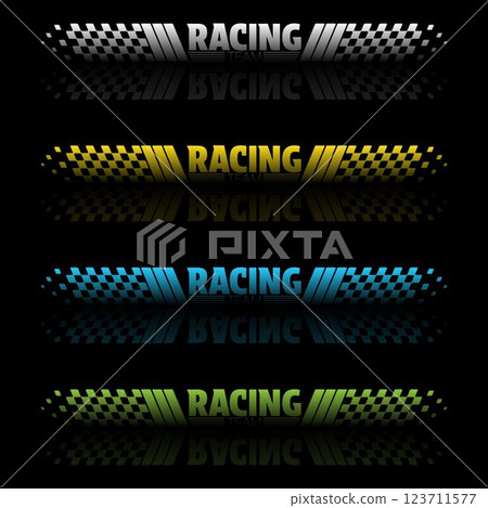 Racing colour lines mirror Racing colour lines mirror 123711577