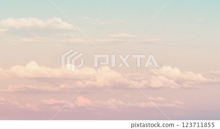 Pale sky with lots of clouds background image 123711855