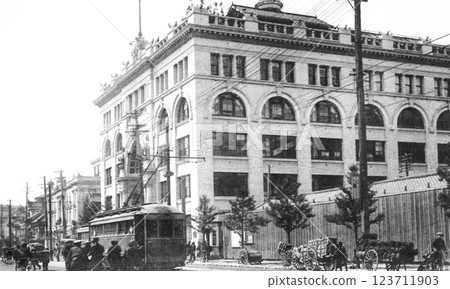 老照片，1918-1923 年，東京日本橋三越和服店 123711903