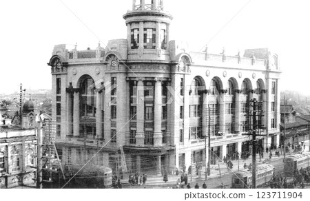 老照片，1918-1923 年，東京上野松坂屋和服店 123711904