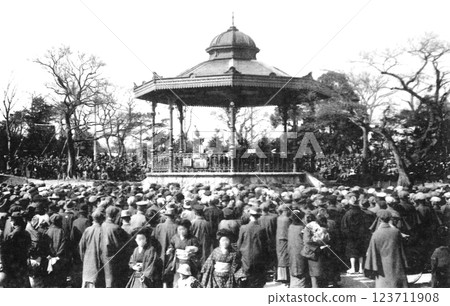 老照片，1918-1923年，東京日比谷公園音樂廳 123711908