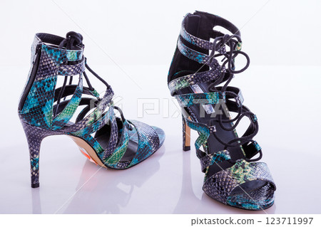 summer sandals on a background 123711997