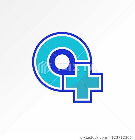 Logo design graphic concept creative premium vector stock image top sell initial O C plus medical health care hospital help clinic pharmacy monogram  123712305