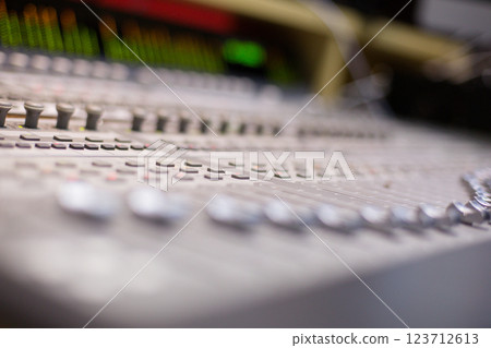 sound equipment at the concert 123712613
