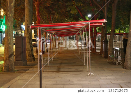 Paris Bastille Market before dawn 123712675